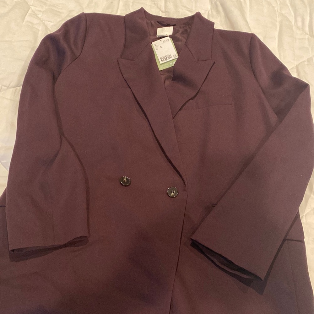 Eggplant colored blazer